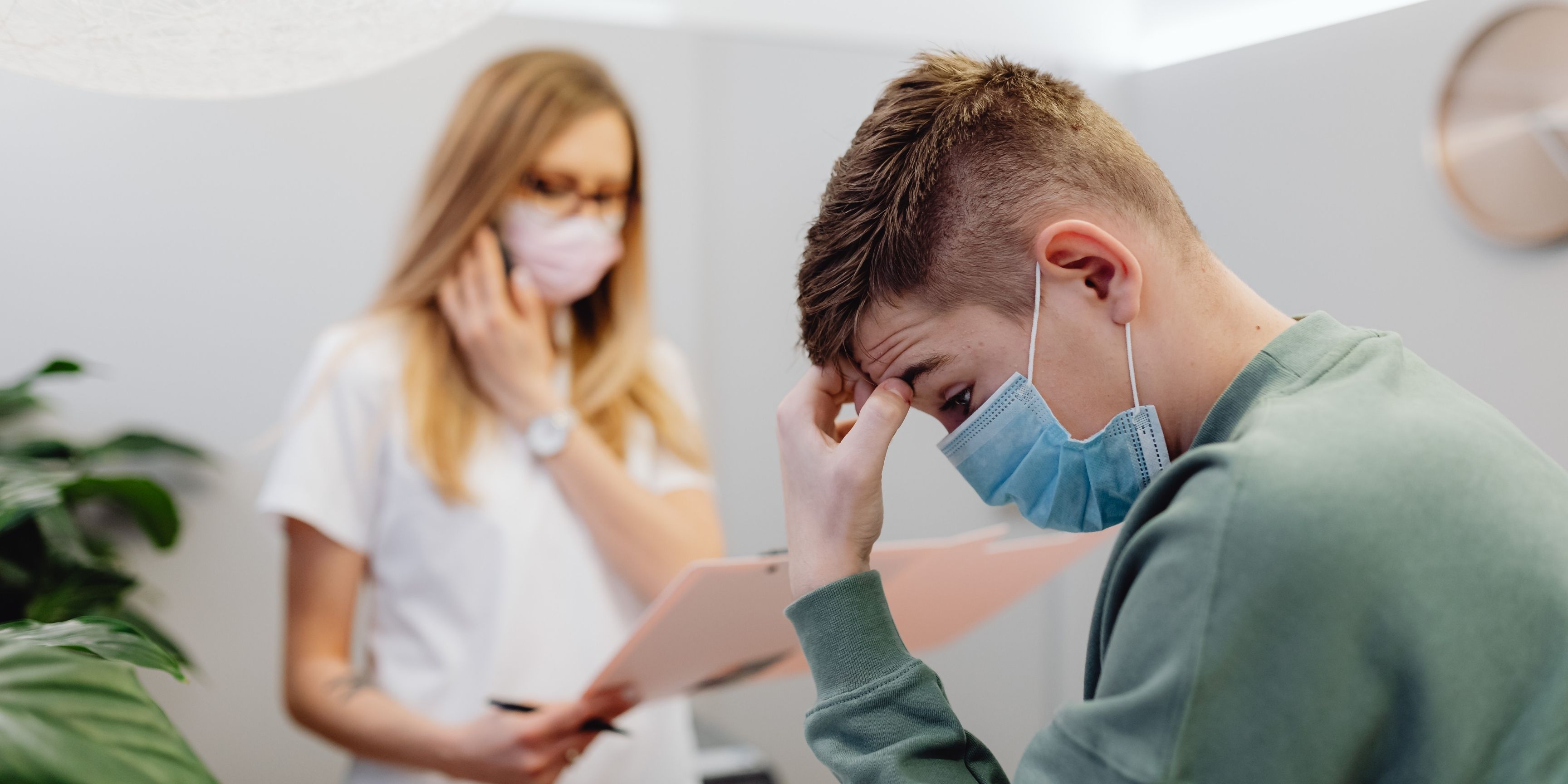Nurse and client engaging in a heated conversation